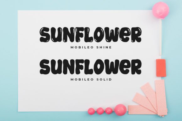 Mobileo Font PNG with transparent background - Preview 4