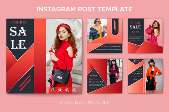 Modern Fashion Instagram Post Collection Graphics