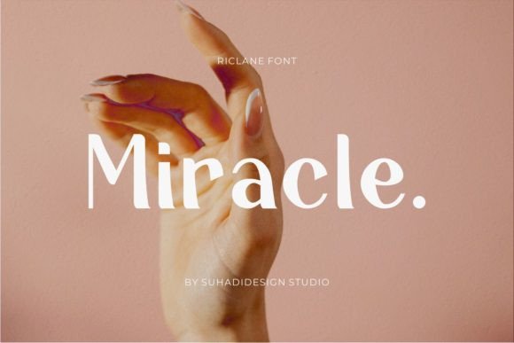 Riclane Font PNG with transparent background - Preview 1