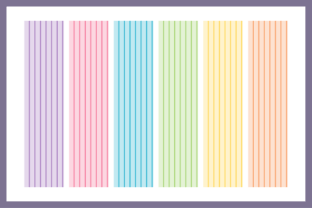 Seamless Rainbow Stripes Digital Paper Graphic by sara_sb2000 ...