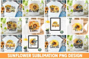 Sunflower Sublimation Designs Bundle Graphic by fokira · Creative Fabrica