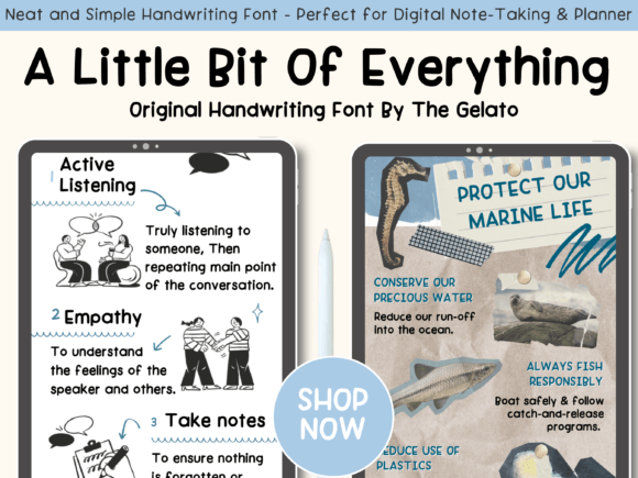 A Little Bit of Everything Font - Preview 5