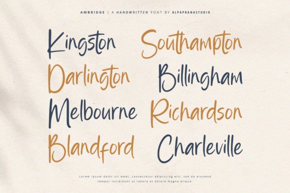 Ambridge Font - Preview 1