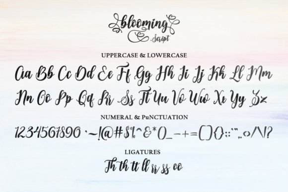 Blooming  Font - Preview 6