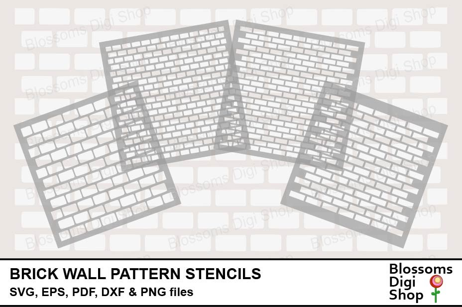 Brick Wall Pattern Stencils