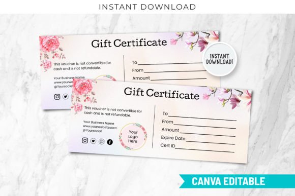 Editable Certificate, Canva Certificate