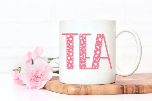 Floral Font - Preview 4