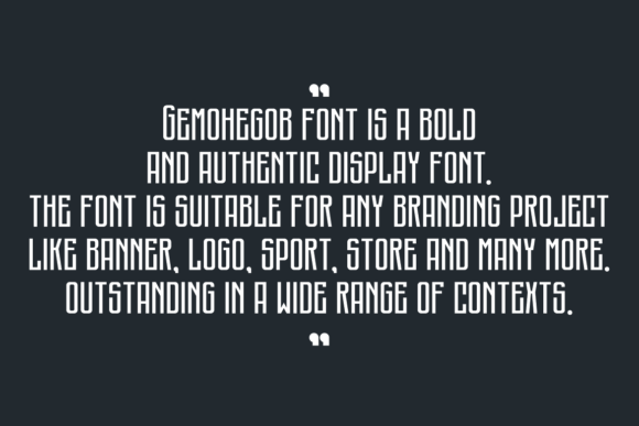 Gemohegob Font - Preview 6