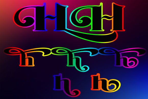 Hooking Font PNG with transparent background - Preview 2