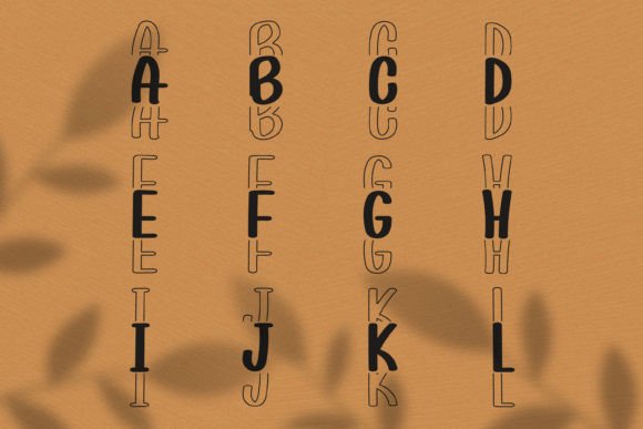 Infilayer Font PNG with transparent background - Preview 1