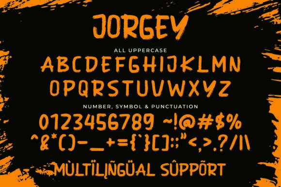Jorgey Font PNG with transparent background - Preview 4