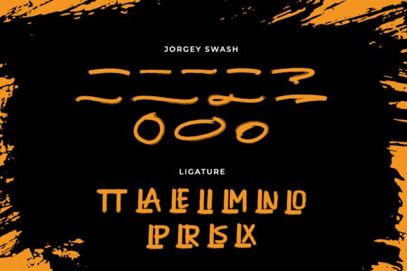 Jorgey Font PNG with transparent background - Preview 5
