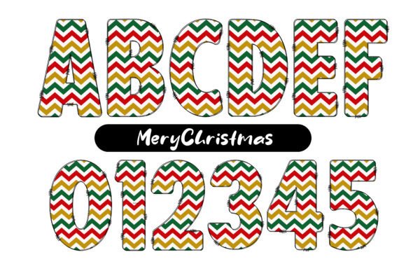 Mery Christmas Font PNG with transparent background - Preview 1
