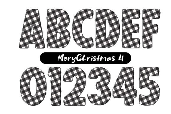 Mery Christmas Font PNG with transparent background - Preview 4
