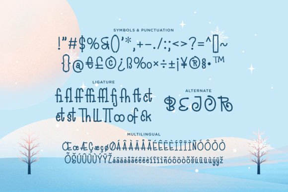 Milvese Font font preview - 2