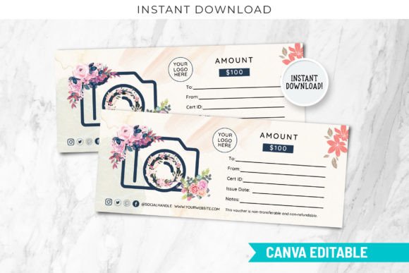 Printable Photography Gift Certificate
