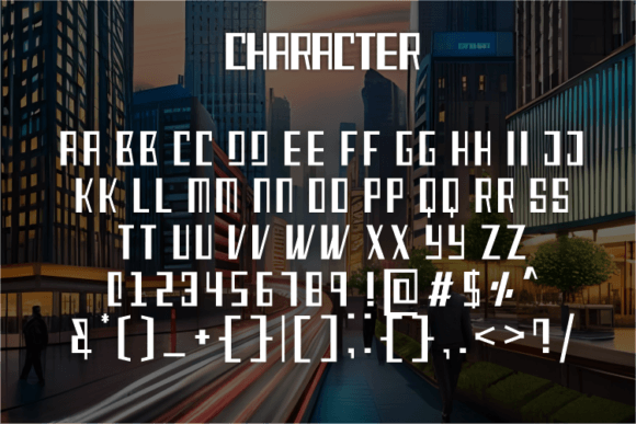 Robotwar Font PNG with transparent background - Preview 1