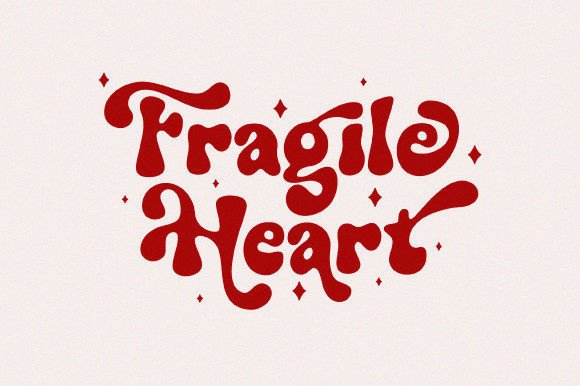 Retro Give Font PNG with transparent background - Preview 4