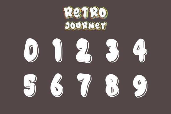 Retro Journey Font PNG with transparent background - Preview 6