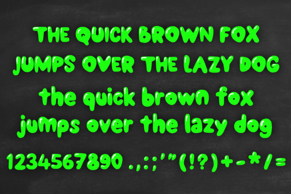 Rubber Balloon Font PNG with transparent background - Preview 3