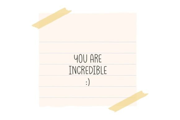 Short Note Font PNG with transparent background - Preview 3