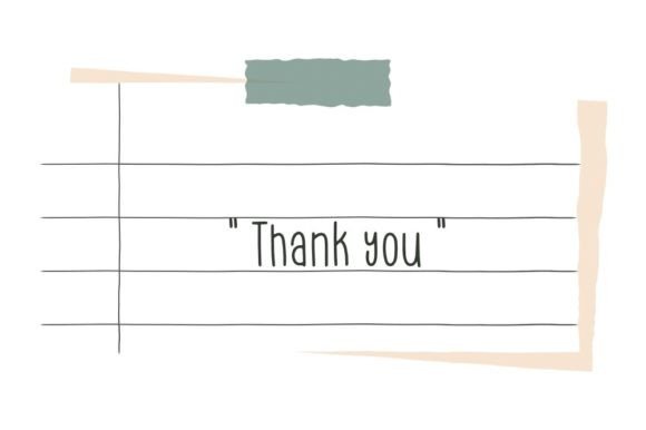 Short Note Font PNG with transparent background - Preview 5