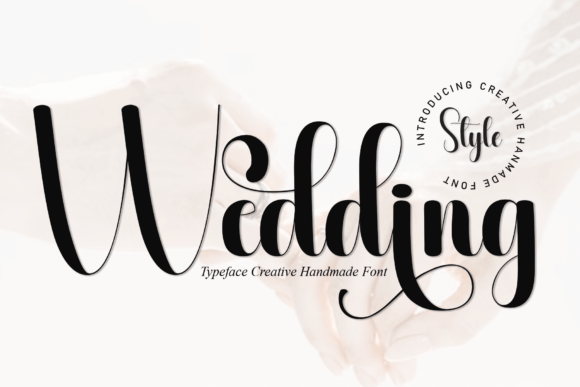 Elegant script preview of Wedding Font by andikastudio