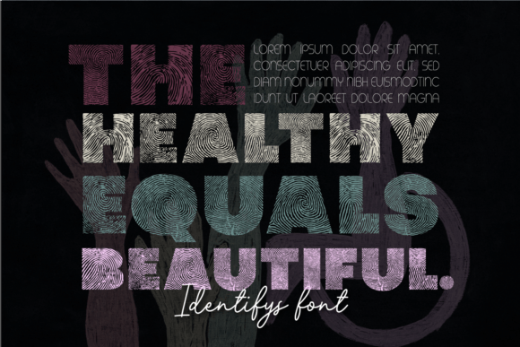 Identify Font PNG with transparent background - Preview 1