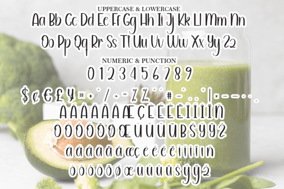 Avocado Smoothie Font - Preview 6