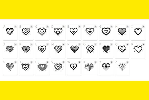 Cute Heart Font - Preview 1