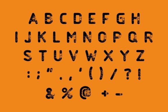 Grock Force Font PNG with transparent background - Preview 3
