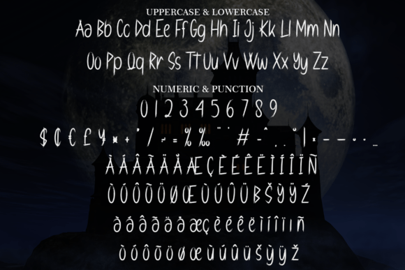 Haunted Castle Font PNG with transparent background - Preview 6