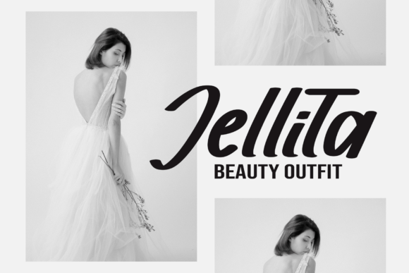 Hello Jellita Font PNG with transparent background - Preview 1