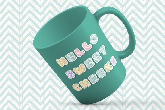Lovely Candy Font PNG with transparent background - Preview 4