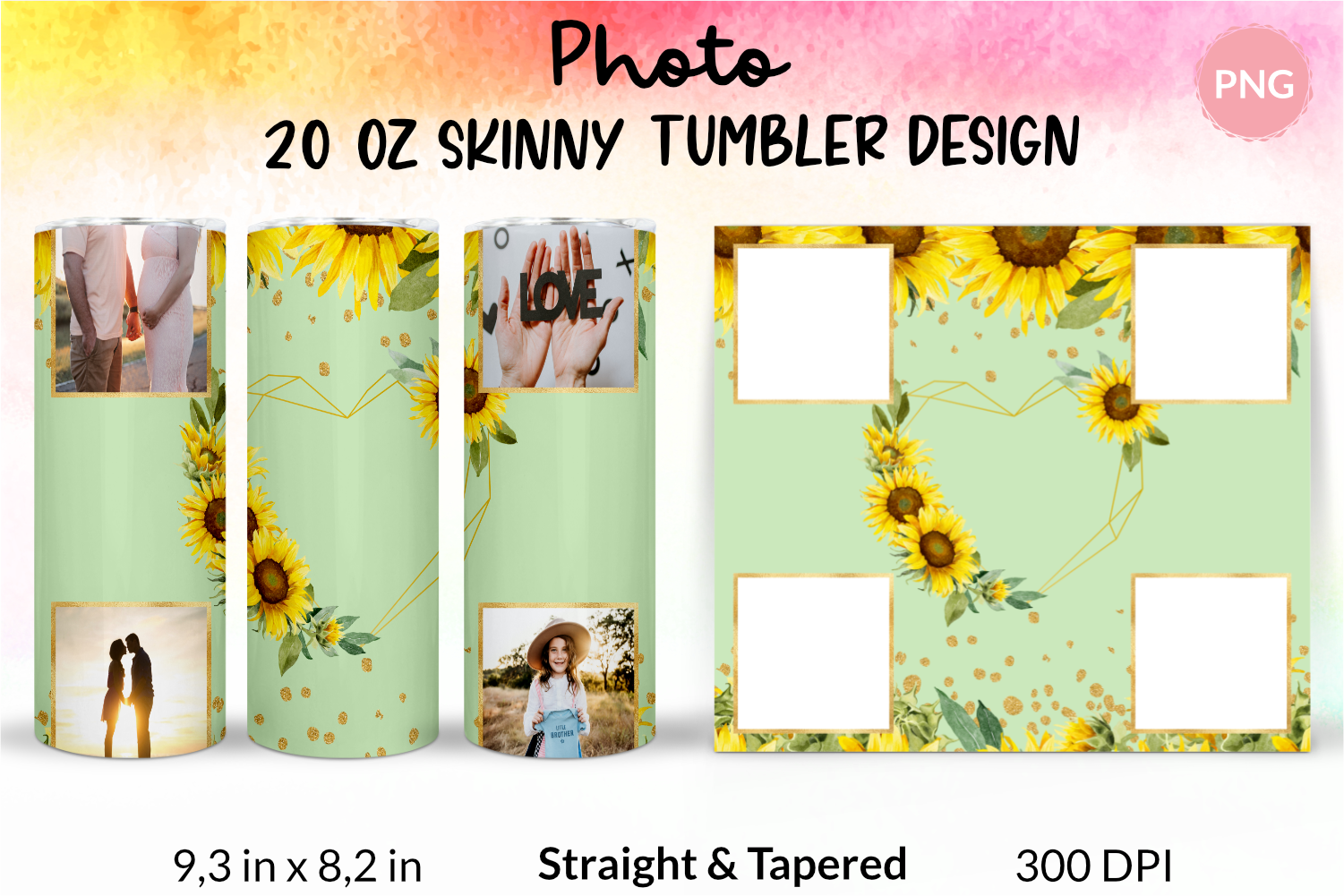 Photo Tumbler Wrap Sublimation Design Graphic by Katine Design ...
