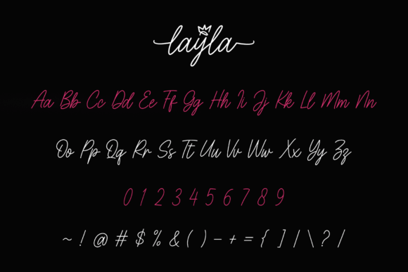 Queen Layla Font PNG with transparent background - Preview 6