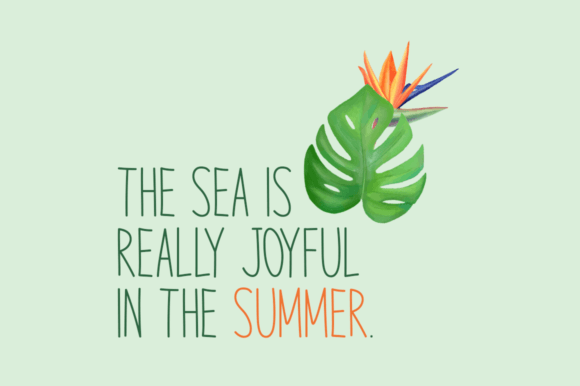 Seaside Charm Font PNG with transparent background - Preview 1