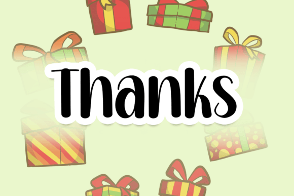 Simple Gift Font font preview - 6