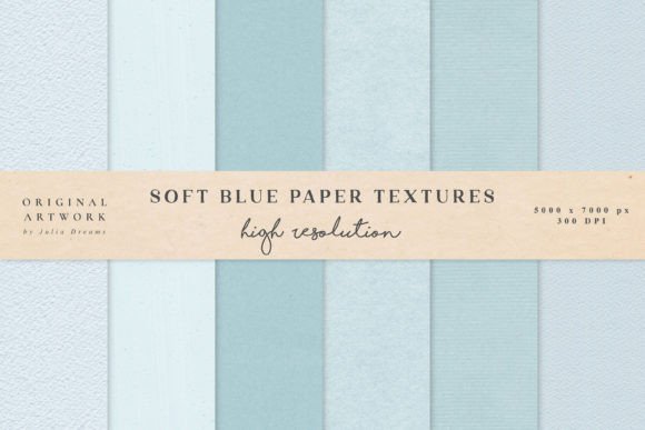 Soft Blue Paper Texture Craft Watercolor