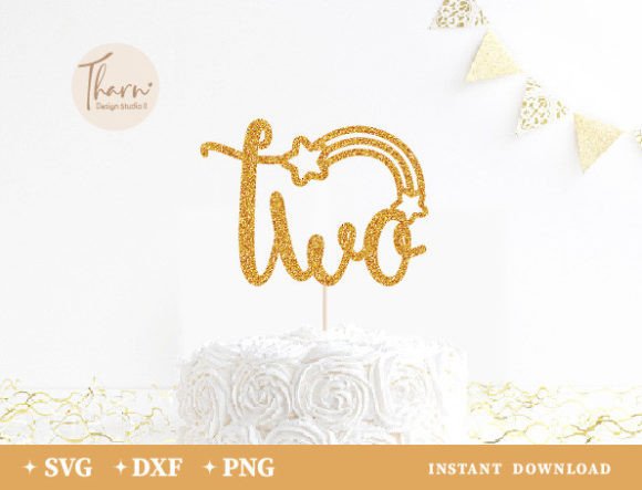Two Rainbow Cake Topper Svg Laser Cut Laser Cutting By Art cafe