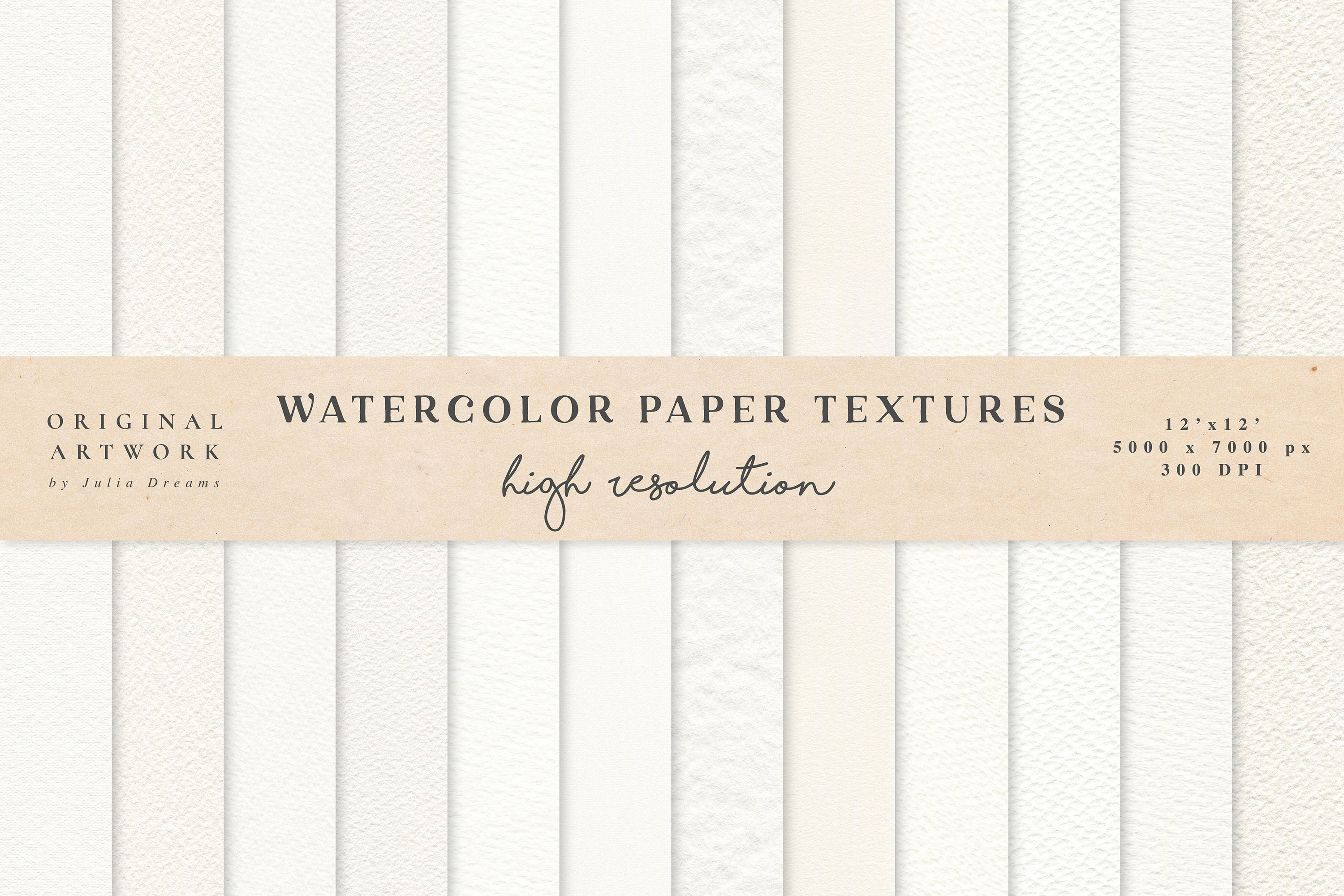 Watercolor Paper Textures Craft White