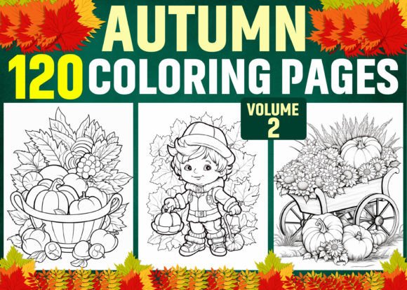 120 Autumn Coloring Pages for Adults