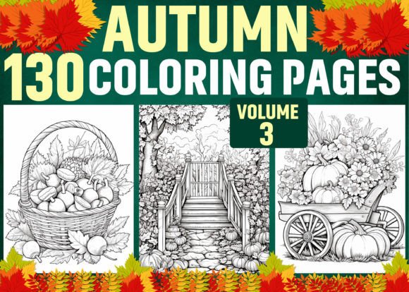 120 Autumn Coloring Pages for Adults