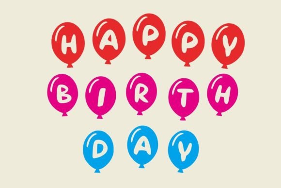 Balloon Party Font - Preview 1