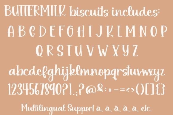 Buttermilk Biscuits Font - Preview 2