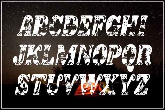 Camping Font - Preview 1
