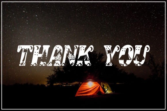 Camping Font - Preview 3