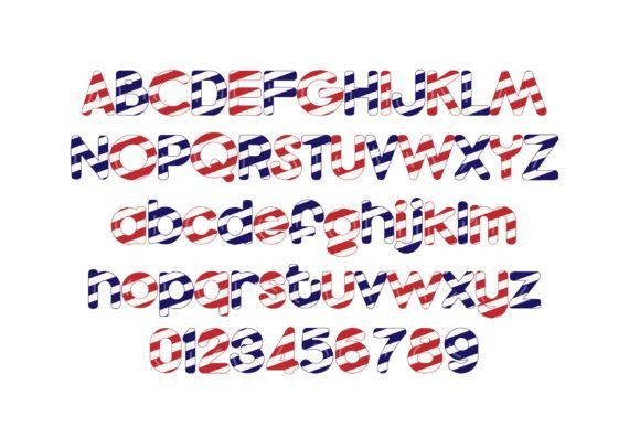 Candy Stick Patriot Font font preview - 1