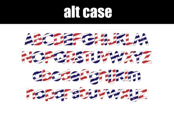 Candy Stick Patriot Font font preview - 6