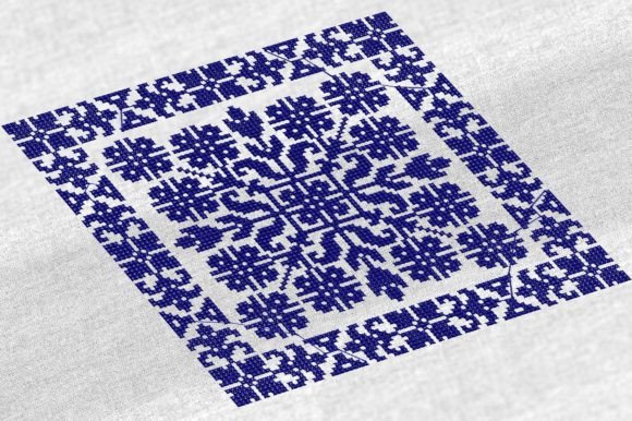 Cross Stitch Pattern for Pillow #BD001